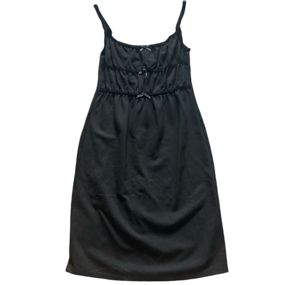 Solid & Striped Black Midi Ponte Dress Coquette Bows - Picture 2 of 7